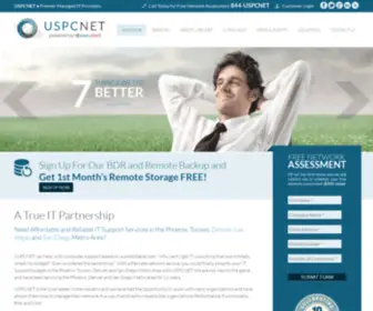 Uspcnet.com(Managed IT Services Phoenix) Screenshot