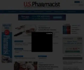 Uspharmacist.com(U.S. Pharmacist) Screenshot