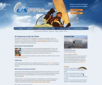 Usppa.org(The United States Powered Paragliding Association) Screenshot