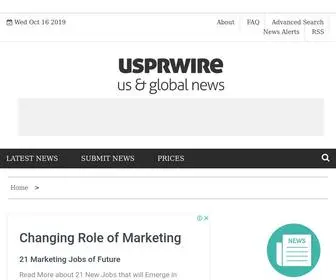 Usprwire.com(USPRwire is a free press release distribution service. Public relations (PR)) Screenshot