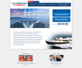 Uspsboatinsurance.com(ABC Boat Insurance) Screenshot