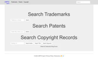 Uspto.report(US Patent and Tradmark Search) Screenshot