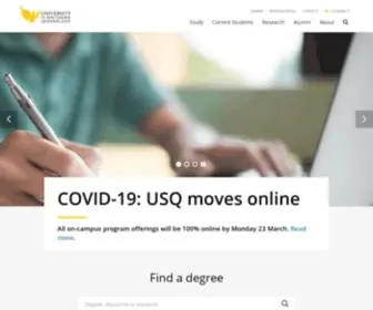 USQ.edu.au(University of Southern Queensland) Screenshot