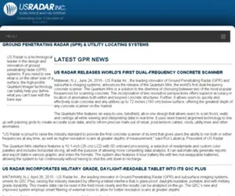 Usradar.com(Leading GPR Systems Innovators for Over 20 Years) Screenshot