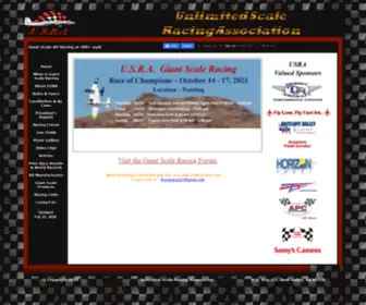 Usrainfo.org(Unlimited Scale Racing Association) Screenshot