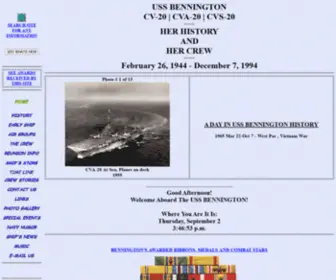 USS-Bennington.org(USS BENNINGTON CV/CVA/CVS 20 Her History and her Crew 1944) Screenshot