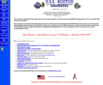 Ussboston.org(USS BOSTON SHIPMATES) Screenshot