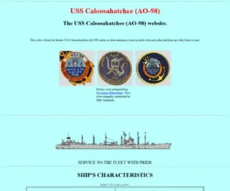 Usscaloosahatchee.org(USS Caloosahatchee (AO) Screenshot