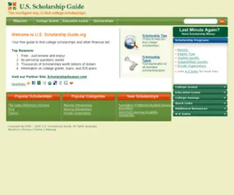 Usscholarshipguide.org(Scholarship Guide) Screenshot