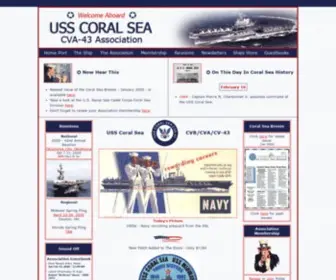 Usscoralsea.org(USS Coral Sea CVA) Screenshot