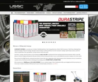 UsscProducts.com(Soccer football field line marking paint traffic paints coatings) Screenshot