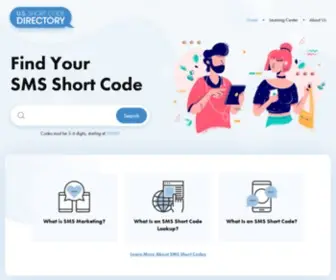 Usshortcodedirectory.com(SMS Short Code Lookup) Screenshot