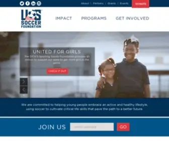 Ussoccerfoundation.org(Soccer Foundation) Screenshot