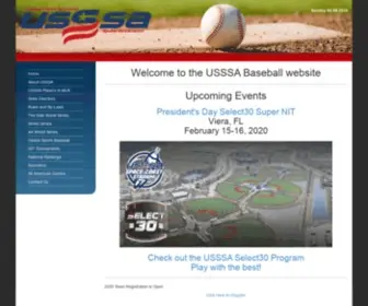 Usssabaseball.org(USSSA Baseball) Screenshot