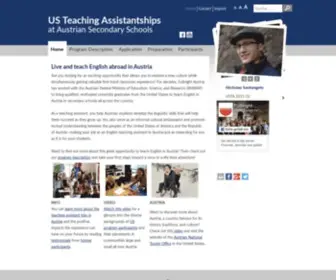 Usta-Austria.at(US Teaching Assistantships at Austrian Secondary Schools) Screenshot