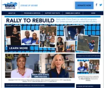 Ustafoundation.com(The mission of the USTA Foundation) Screenshot