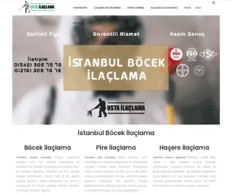 Ustailaclama.com(İstanbul Böcek İlaçlama) Screenshot