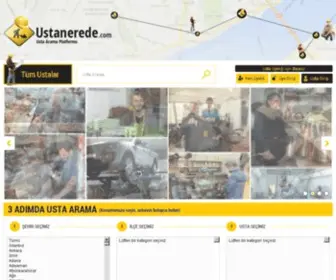 Ustanerede.com(Usta Nerede) Screenshot