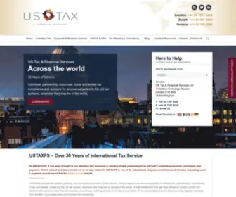 Ustaxonline.com(US Income Tax Services) Screenshot