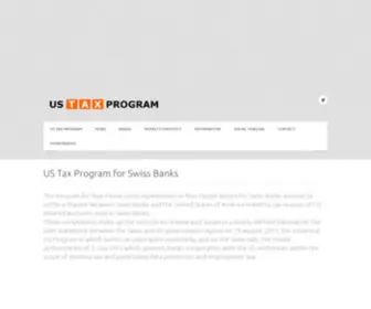 Ustaxprogram.com(US Tax Program for Swiss Banks) Screenshot