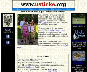 Usticke.org(Alec & Jill Usticke and Family) Screenshot