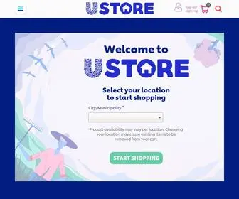 Ustore.com.ph(Select your delivery location) Screenshot