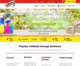 Ustoreit.com.au(Secure Self Storage Units) Screenshot