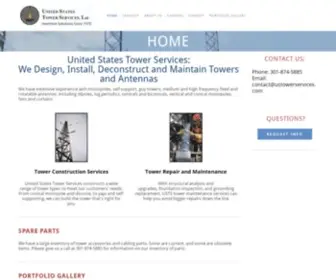 Ustowerservices.com(United States Tower Services) Screenshot