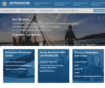 Ustranscom.mil(USTRANSCOM Public Home) Screenshot