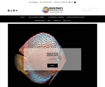 Ustropicalfish.com(Top-Quality Discus & Tropical Fish in US and Puerto Rico. US Tropical Fish) Screenshot