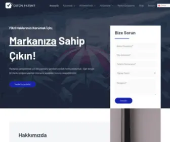 Ustunpatent.com(Üstün Patent) Screenshot
