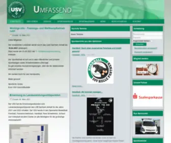 USV-Halle.de(Universitätssportverein Halle e) Screenshot