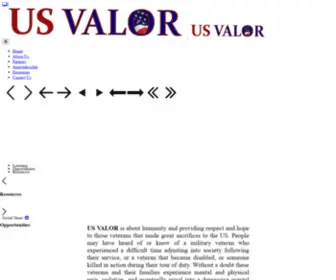 Usvalor.org(S Valor) Screenshot