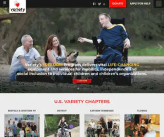 Usvariety.org(Variety International Children's Fund) Screenshot