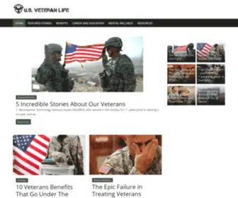 Usveteranlife.com(Veteran Life) Screenshot