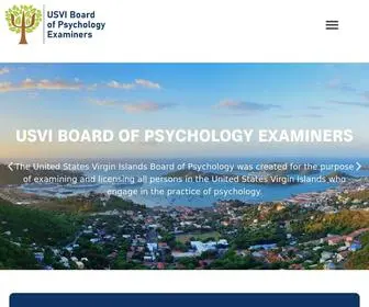 Usvipsychologyboard.com(USVI Board of Psychology Examiners) Screenshot