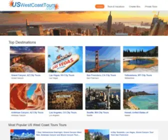 Uswestcoasttours.com(West Coast Tours & Travel Vacation Packages) Screenshot