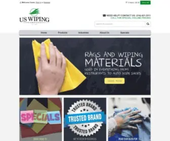 Uswiping.com(Bulk Rags) Screenshot