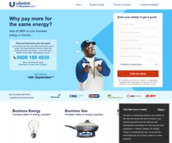 Uswitchforbusiness.com(Compare Business Gas & Electricity) Screenshot