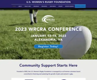 USWRF.org(Fostering and sustaining the growth of women's rugby) Screenshot