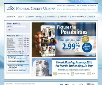 Usxfcu.org(U$X Federal Credit Union) Screenshot