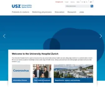 USZ.ch(UniversitÃ¤tsspital ZÃ¼rich) Screenshot