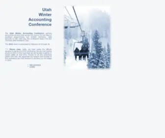 Utah-WAC.org(Utah Winter Accounting Conference) Screenshot