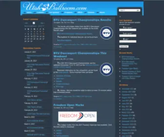 Utahballroom.org(Utah Ballroom) Screenshot