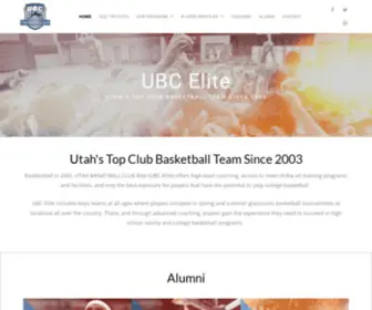 Utahbasketballclub.org(UBC Elite) Screenshot