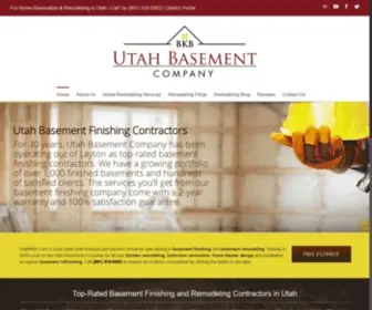 Utahbkb.com(Basement Finishing and Remodeling Utah) Screenshot