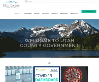 Utahcounty.gov(The Official Website of Utah County Government) Screenshot