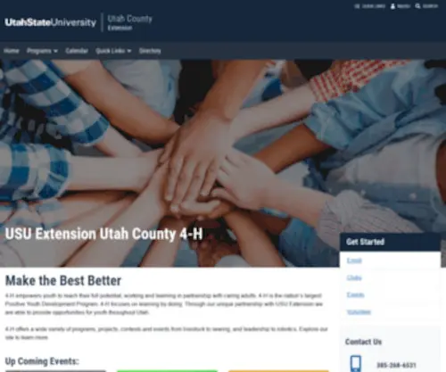 Utahcounty4-H.org(Utah County 4) Screenshot