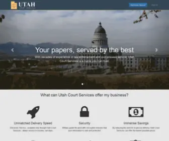 Utahcourtservices.com(Utah Court Services) Screenshot