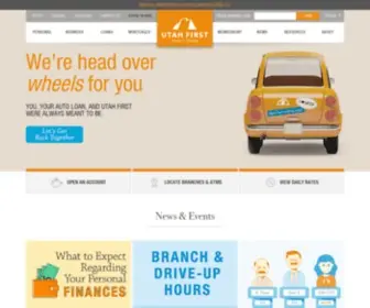 Utahfirst.com(Utah First Credit Union) Screenshot